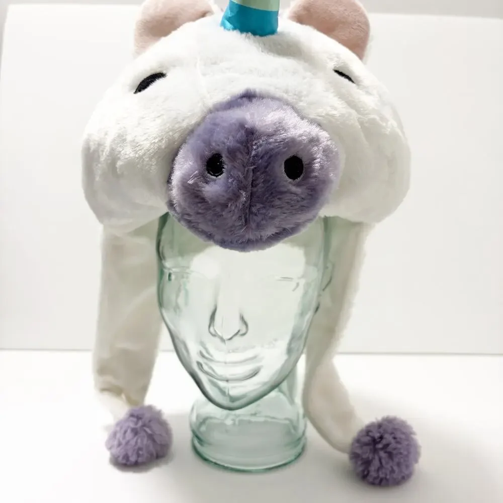 Unicorn plush hat